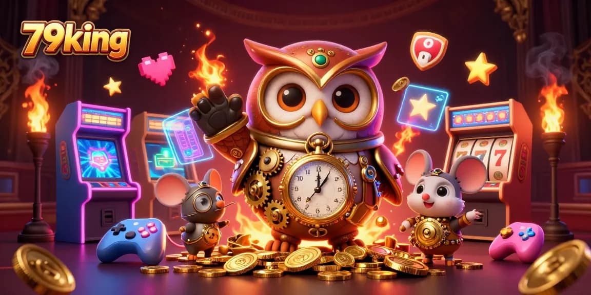 Play exciting games at 79king featuring 3D elements and vibrant casino visuals.