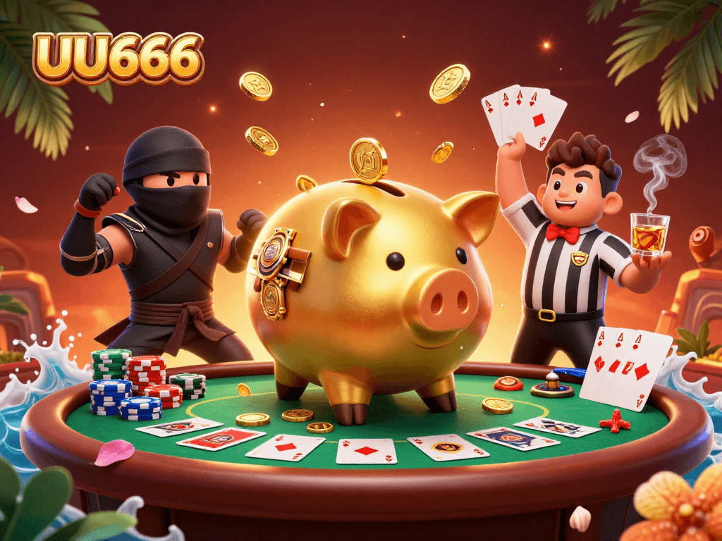 Experience thrilling gameplay at UU666 with dynamic characters and vibrant casino elements.
