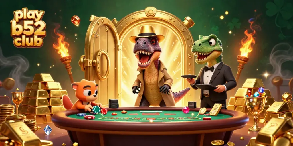 Experience the thrill and excitement as you play b52 club with vibrant characters and dynamic casino elements.